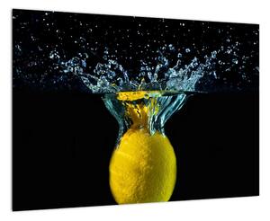 Obraz citrónu ve vodě