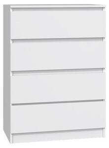 Komoda bílá se tymi zásuvkami, noní stolek do lonice, atní skí, píborník, vysoká deska, íka 70 cm výka 97 cm