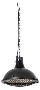Terasový ohřívač Ormio, černý, Ø 43 cm, IP44 – Lucande Lucande, Ormio, Černá, Hliník, Moderní