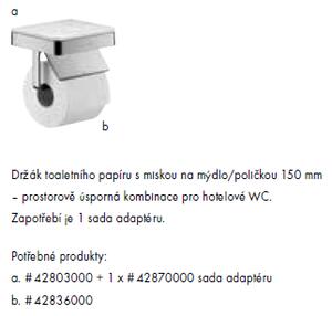 AXOR Universal Doplňky Miska na mýdlo/polička, chrom 42803000