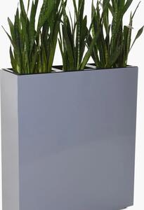 Vivanno květináč ELEMENTO, práškovaná ocel, šířka 88 cm, šedá