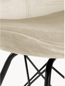 Sametové čalouněné židle Eris, 2 ks