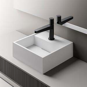 Countertop washbasin BA2027 made of mineral cast - 30 x 30 x 10 cm - colour selectable