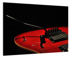 Obraz červené kytary