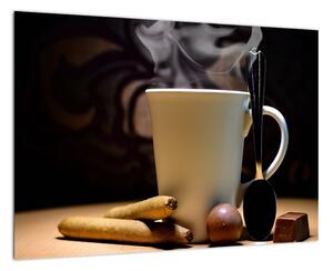 Obraz do kuchyně - šálek s kávou