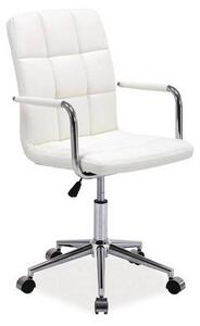 Dětská židle KEDE Q-022, 51x87-97x40, bílá ekokůže