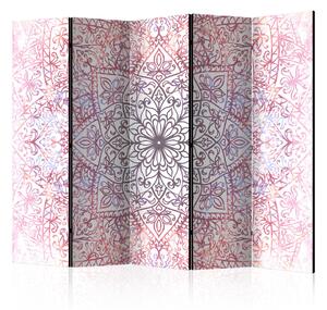 Paraván mandala v odstínech růžové Velikost (šířka x výška): 225x172 cm