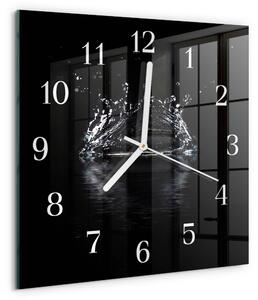 Skleněné hodiny Voda zskb-30x30-00058838