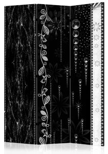 Murando DeLuxe Paraván černá elegance Velikost: 135x172 cm
