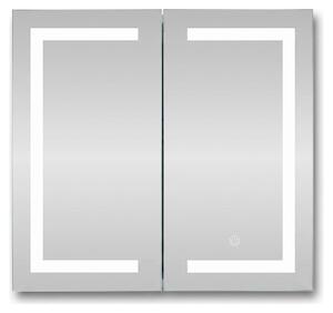 SensaHome zrcadlová skříňka s LED osvětlením - Koupelnová skříňka - 3 barvy LED - 60 x 65 cm