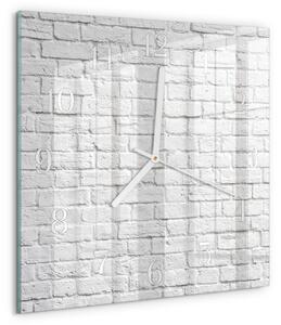 Skleněné hodiny Cihlový zskb-30x30-00090481