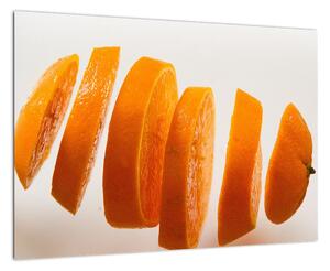 Moderní obraz - dílky pomeranče