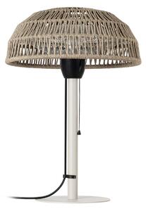 Stolní terasový ohřívač Calenza, béžový, výška 70 cm, 1 500 W, hliník – Lucande Lucande, Calenza, Béžová, Kov, Moderní