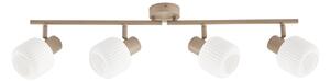 Stropní lampa NOLA, Evey, stmívatelné, Bílá, Obývací pokoj, Sklo, Skandinávský