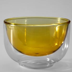 Žlutá skleněná miska Kave Home Braulia 12,7 cm