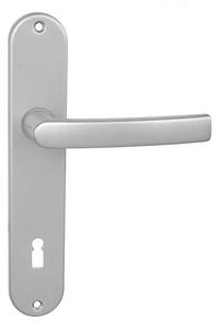 Dveřní kování MP BA - MIRA - S (F1 - Stříbrný elox), klika-klika, Otvor pro obyčejný klíč BB, MP F1 stříbrný elox, 72 mm