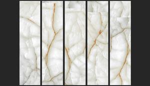 Murando DeLuxe Bílý mramor Klasické tapety: 50x1000 cm - vliesové