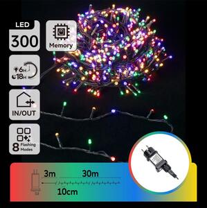 Aigostar - LED RGBY Venkovní vánoční řetěz 300xLED/3,6W/230V 30m IP44