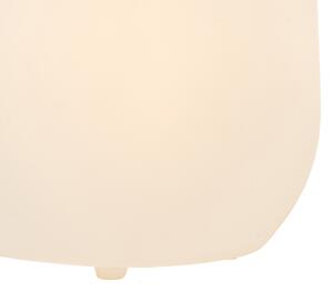 Venkovní stojací lampa květináč bílý IP44 - Květináč
