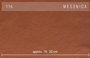 Hnědá kožená rohová pohovka MESONICA Musso 328 cm