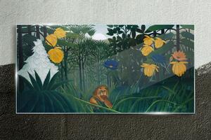 Obraz na skle Obraz na skle Příroda květiny Lion