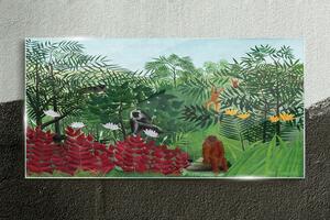 Obraz na skle Obraz na skle Tropické las Henri Rousseau
