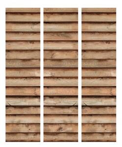 Murando DeLuxe Paraván dřevěná prkna - vodorovná Velikost: 135x172 cm
