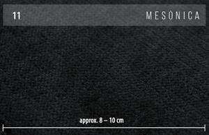 Tmavě šedá látková rohová rozkládací pohovka MESONICA Reco, Levá 254 cm
