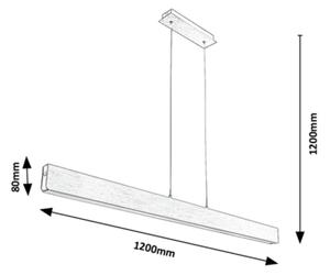 Rabalux 6670 - LED Stmívatelný lustr na lanku TITHANIA LED/24W/230V 120 cm