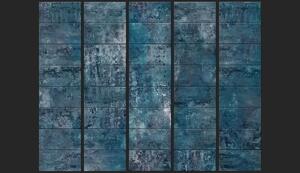 Murando DeLuxe Tmavě modrý obklad Klasické tapety: 50x1000 cm - vliesové
