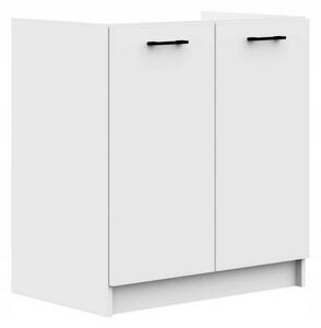 Kuchyňská skříňka dřezová KOSTA S80 ZL, 80x85,5x46, bílá