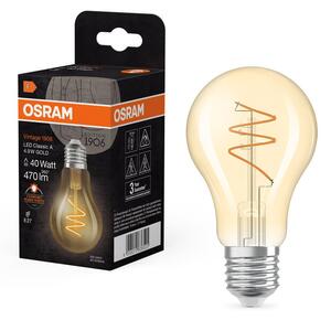 Zlatá LED žárovka E27 4.9W VINTAGE CLASSIC A, teplá bílá