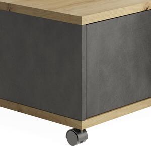 Konferenční stolek TWIN dub artisan/antracitová