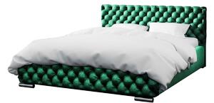 Čalouněná postel RAFO + matrace DE LUX, 200x200, Jaguar 2174