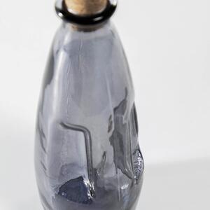 Modrá skleněná láhev Kave Home Rohan 300 ml