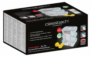 Classbach 3dílná sada plastových dóz 3x1 l FHD 4006