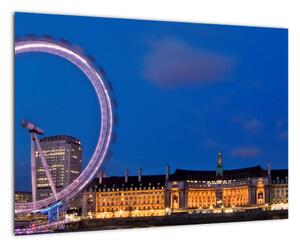 Londýnské oko v noci - obraz