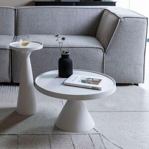 Bílý kovový konferenční stolek ZUIVER FLOSS 60 cm