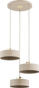 Lustr na lanku SELIA 3xE27/15W/230V béžová