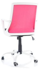 Kancelářská židle FROZEN Q-248, 59x92x46, růžová/černá