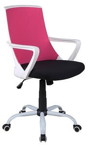 Kancelářská židle FROZEN Q-248, 59x92x46, růžová/černá