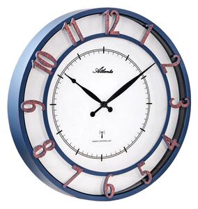 Designové nástěnné hodiny AT4547 Atlanta řízené signálem DCF 45cm