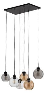 Závěsná svítidlo TK Lighting, Cubus, stmívatelné, Vícebarevná, Obývací pokoj, Sklo, Moderní