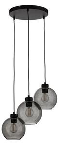 Závěsná svítidlo TK Lighting, Cubus, stmívatelné, Šedá, Obývací pokoj, Sklo, Moderní