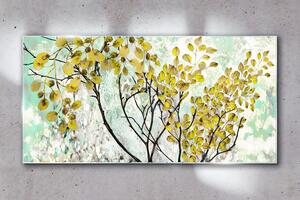 Obraz na skle Obraz na skle Listy větev stromu