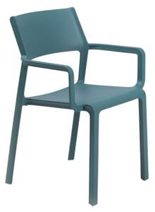 Nardi Petrolejově modrá plastová zahradní židle Trill s područkami
