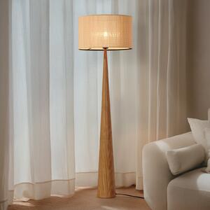 Stojací Lampa Lucande, Fabrena, Dřevo, Obývací pokoj, Dřevo