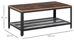 Goleto Industriální konferenční stolek | 106 x 60 x 45 cm
