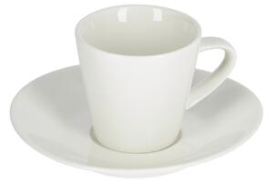 Bílý porcelánový šálek a podšálek Kave Home Pierina 120 ml