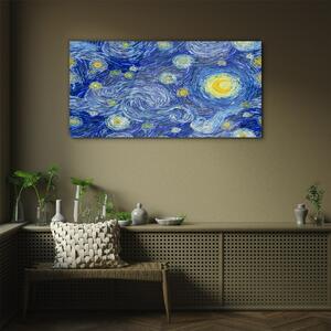 Obraz na skle Obraz na skle Abstrakce noční hvězda obloha